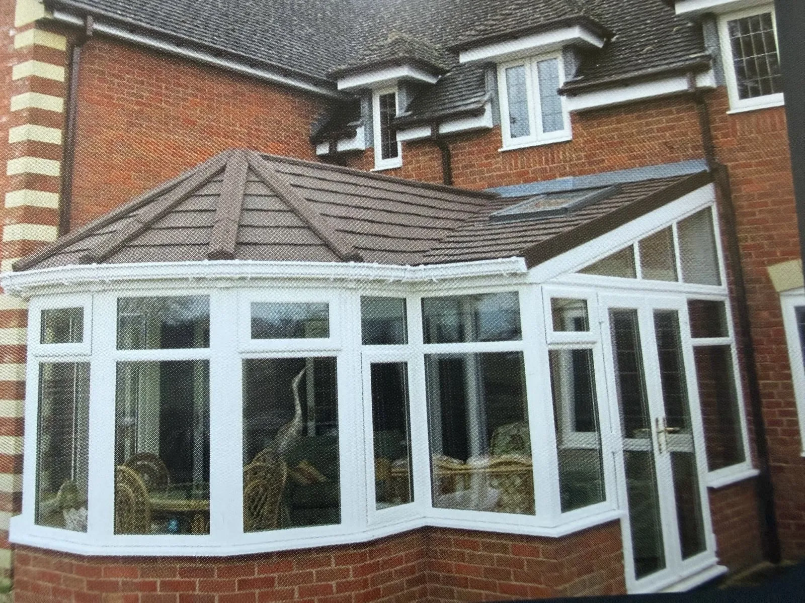 Made to fit the shape of the existing conservatory.